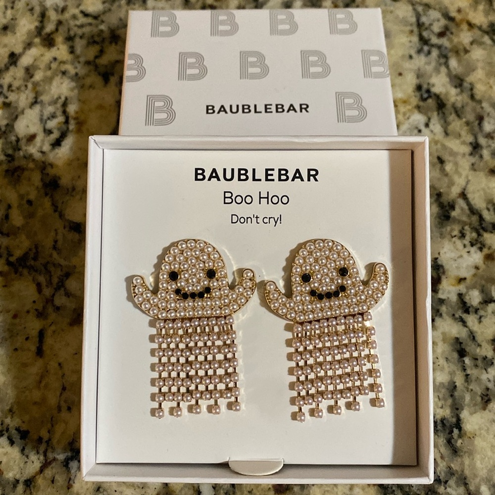 BaubleBar Boo Hoo Ghost Earrings